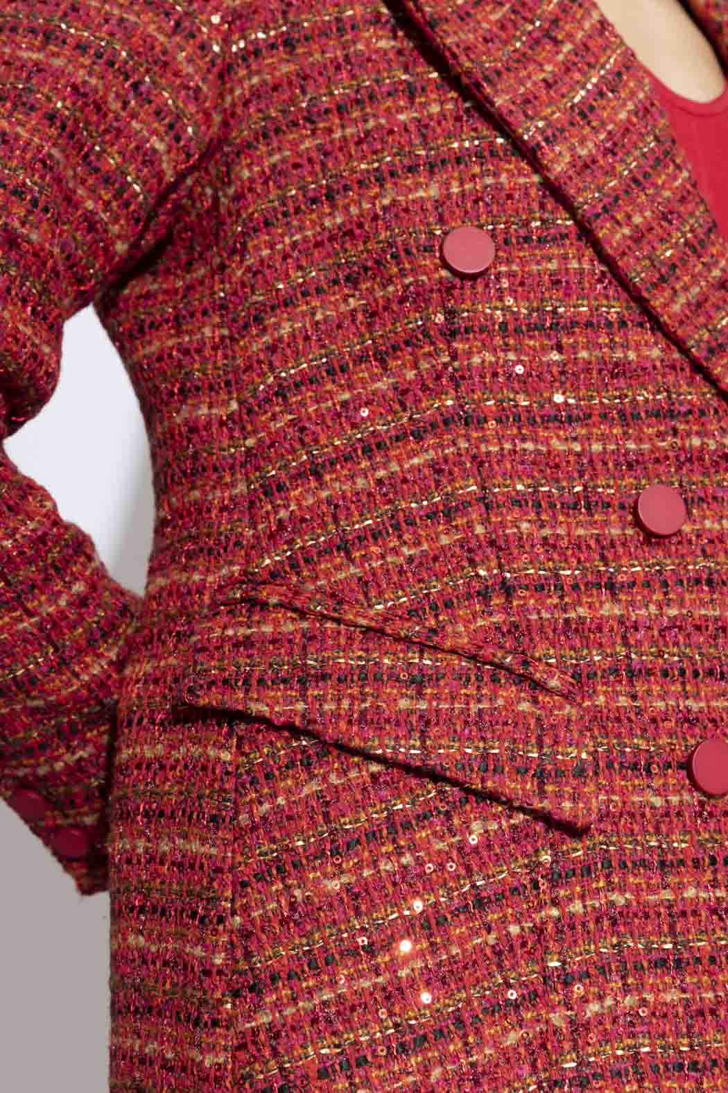 Red Tweed Blazer- Sale