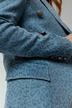 Light Chambray Animal Sisca Blazer