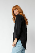 Black Soft Touch Sydney Blouse