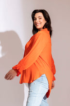 Orange Femme Blogger Shirt