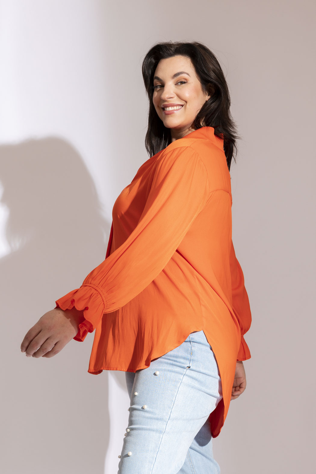 Orange Femme Blogger Shirt