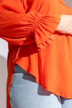 Orange Femme Blogger Shirt