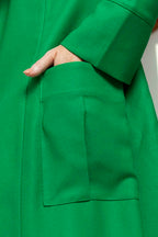 Green Twill Trench Coat