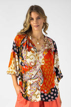 Paisley Silky Bailey Blouse - Sale