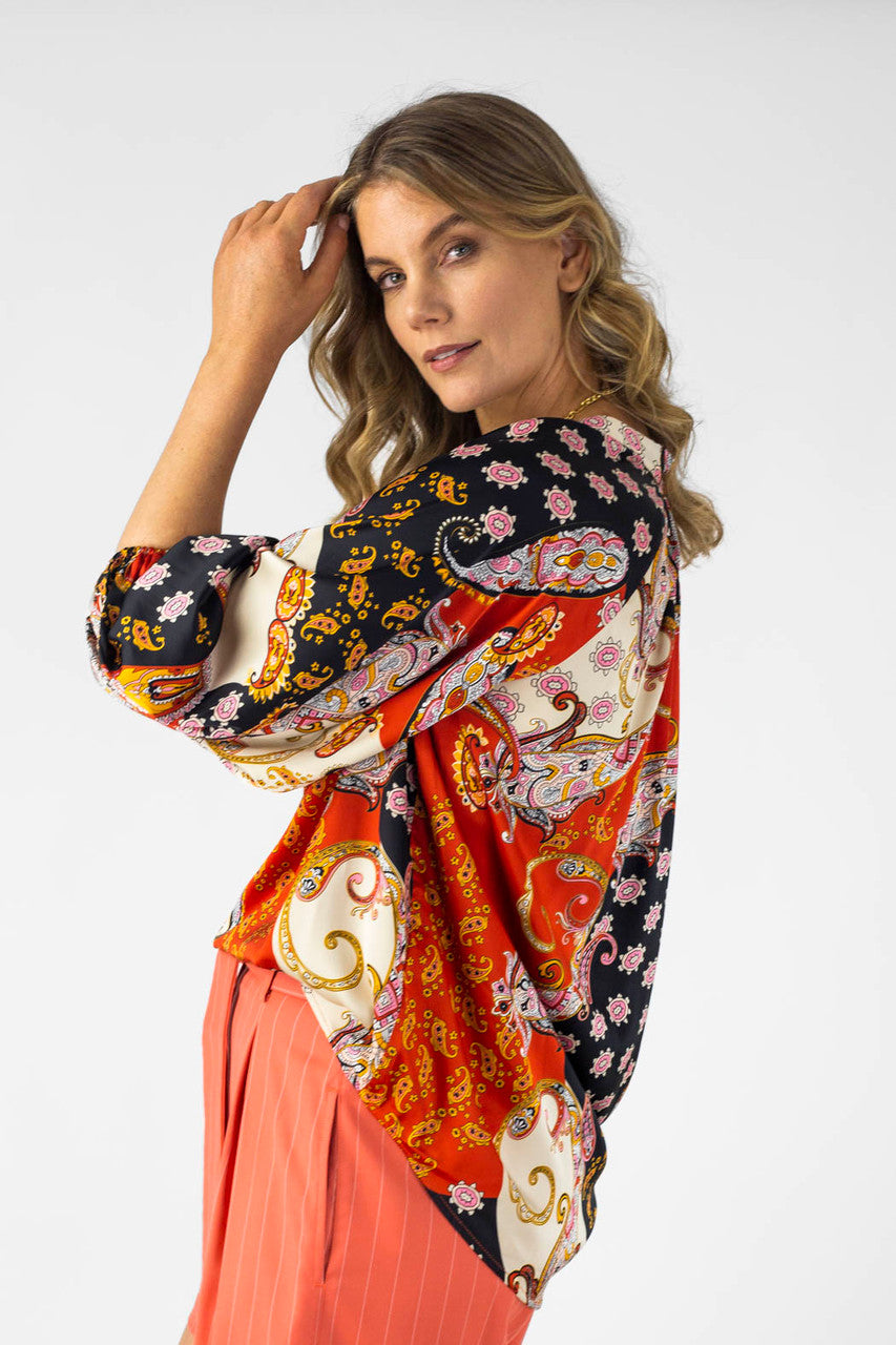 Paisley Silky Bailey Blouse - Sale