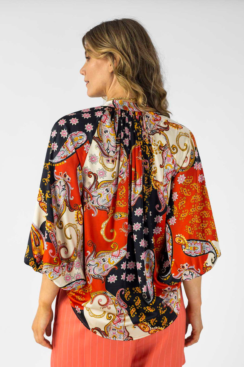 Paisley Silky Bailey Blouse - Sale