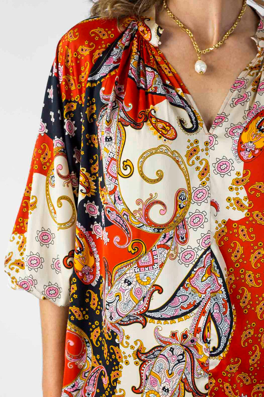 Paisley Silky Bailey Blouse - Sale