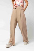 Taupe Paperbag Pants