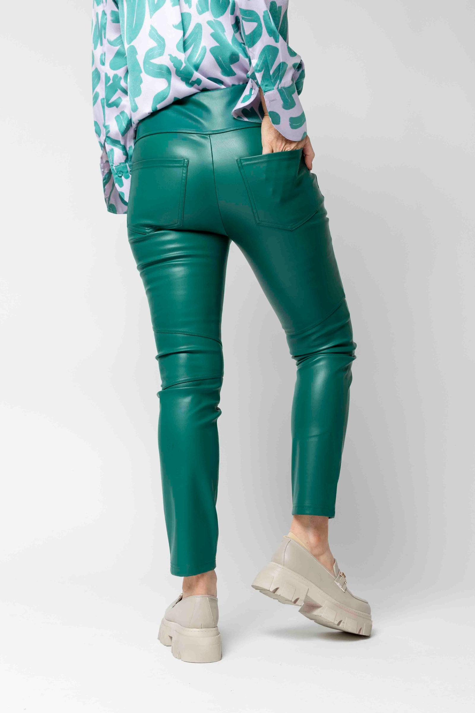 Teal Vegan Pants