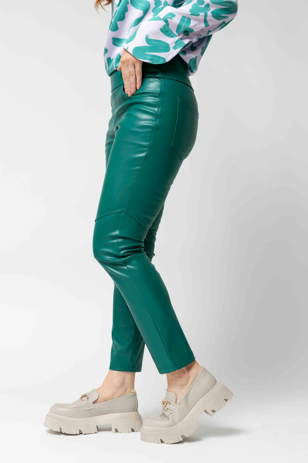 Teal Vegan Pants