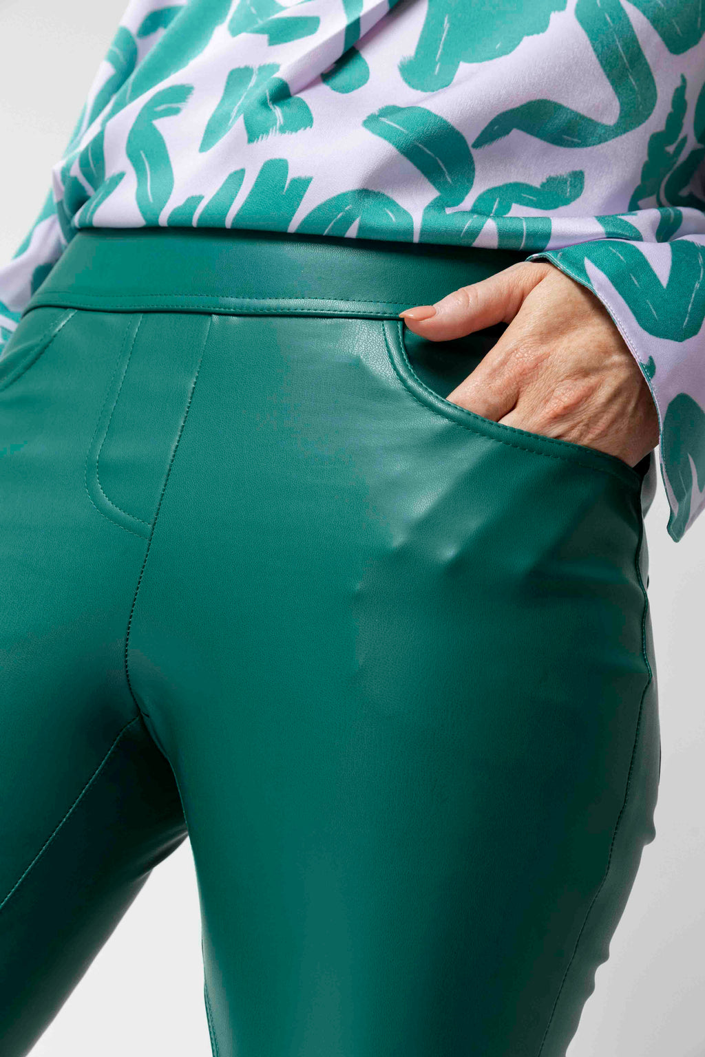 Teal Vegan Pants