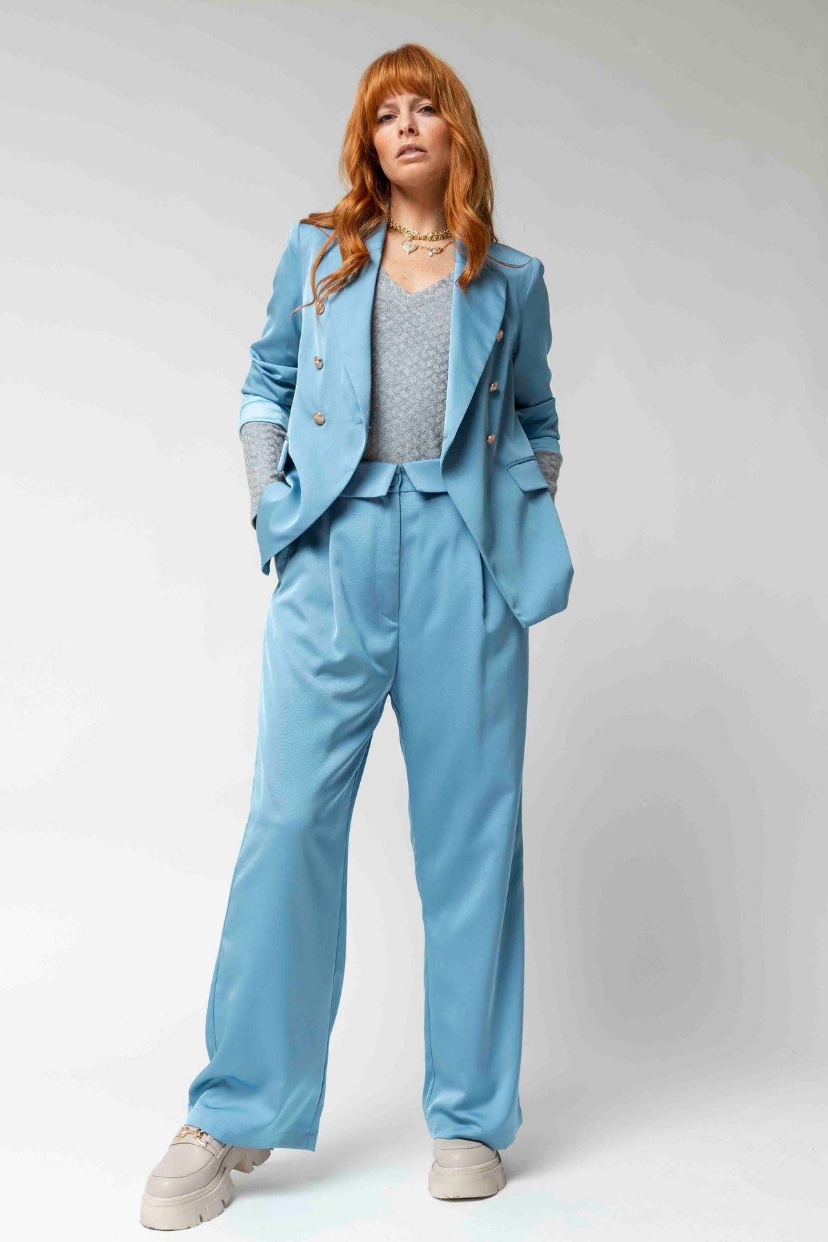 Blue Shimmer Sisca Blazer