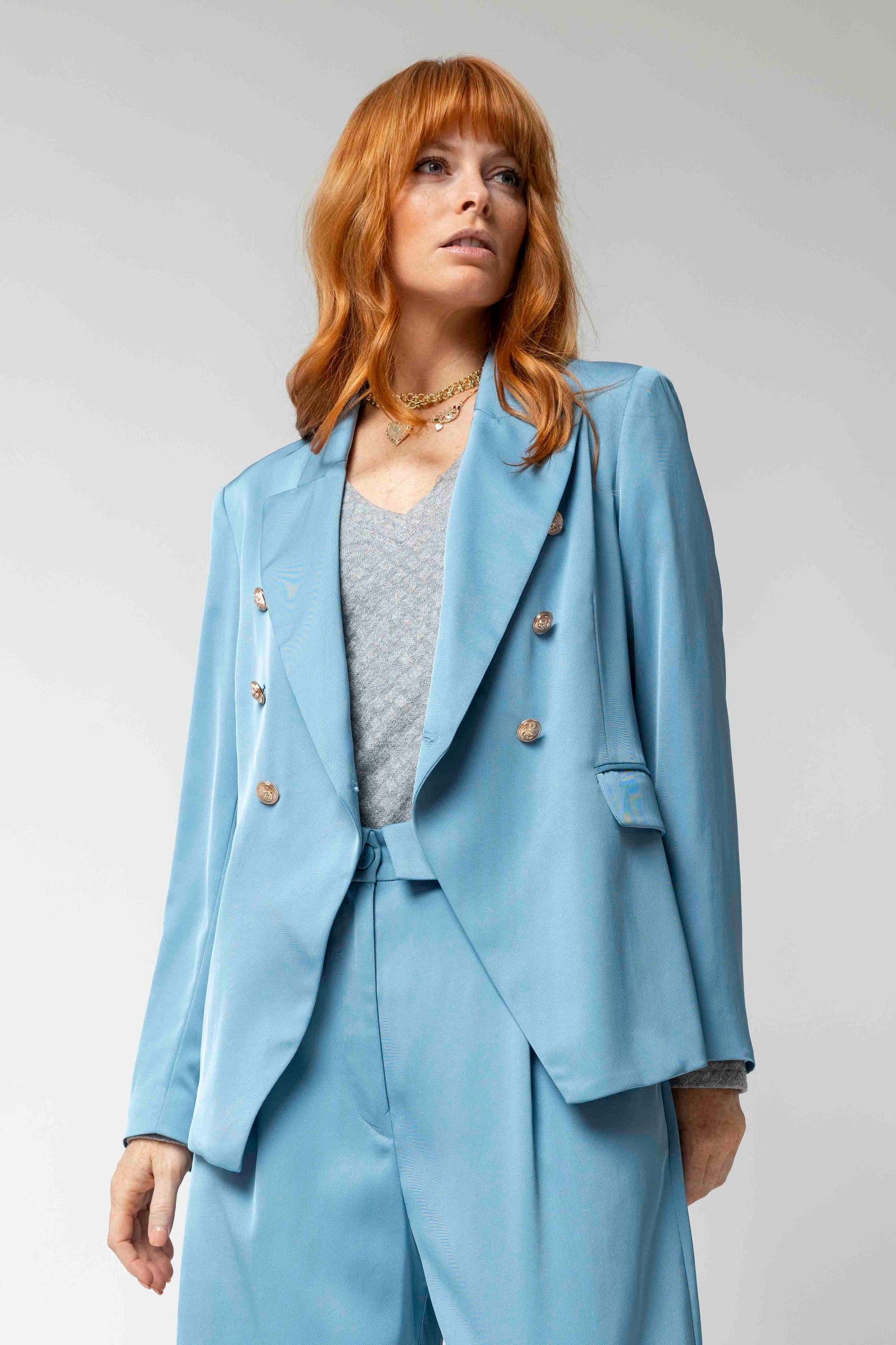 Blue Shimmer Sisca Blazer