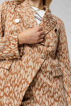 Tan Animal Sisca Blazer