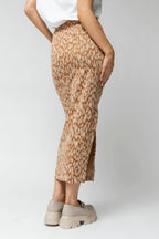 Tan Animal Ponte Miracle Skirt