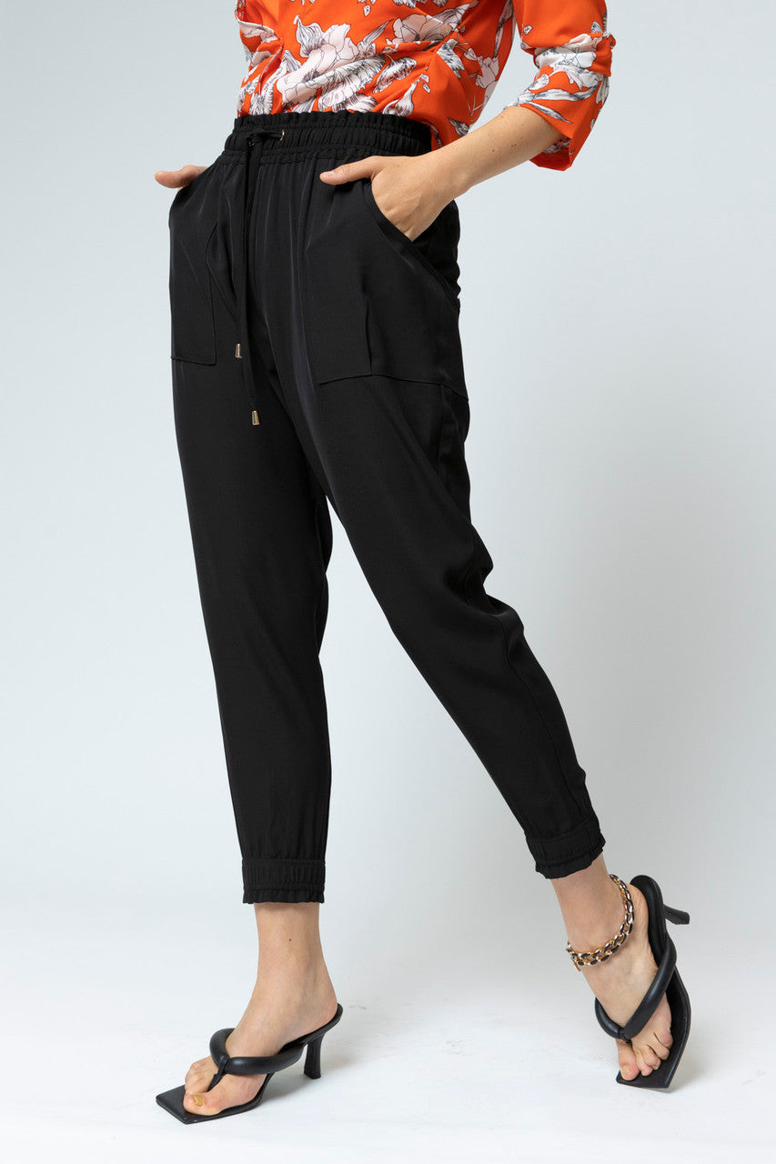 Black Euro Slouch Pants - Final Sale