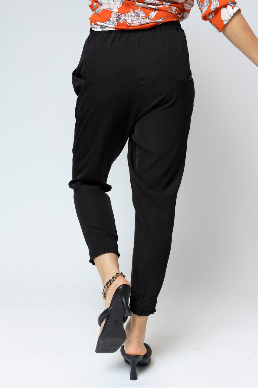 Black Euro Slouch Pants - Final Sale