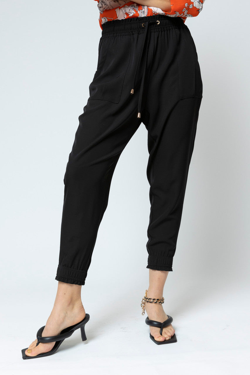 Black Euro Slouch Pants - Final Sale