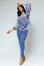 Lilac Boho Blouse - Final Sale