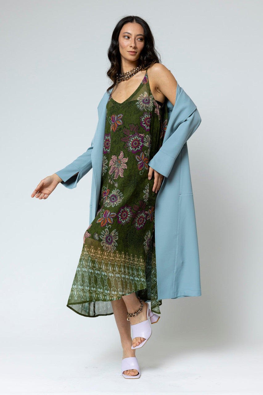 Khaki Chiffon Strappy Dress - Final Sale
