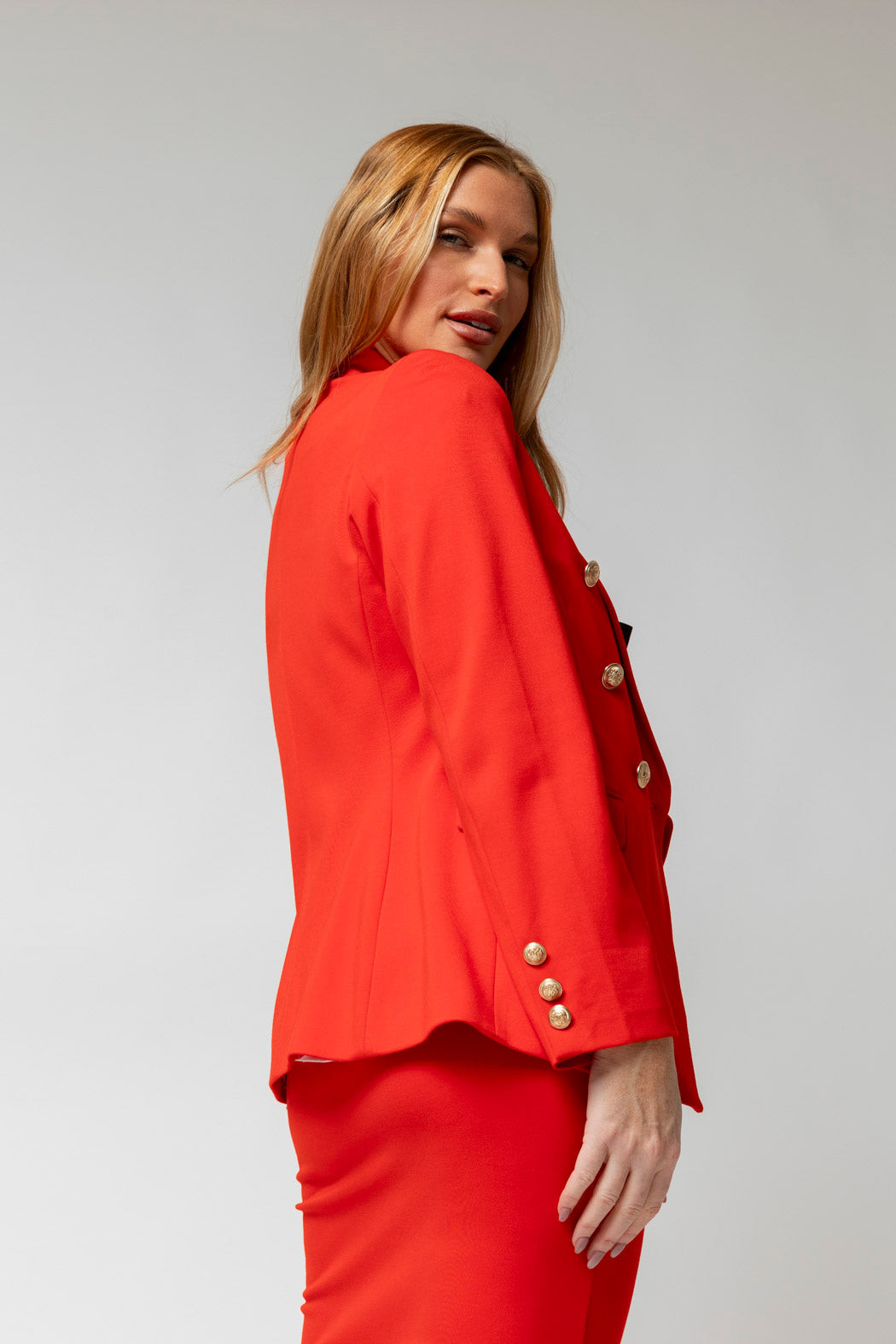 Ponte Sisca Blazer In Red