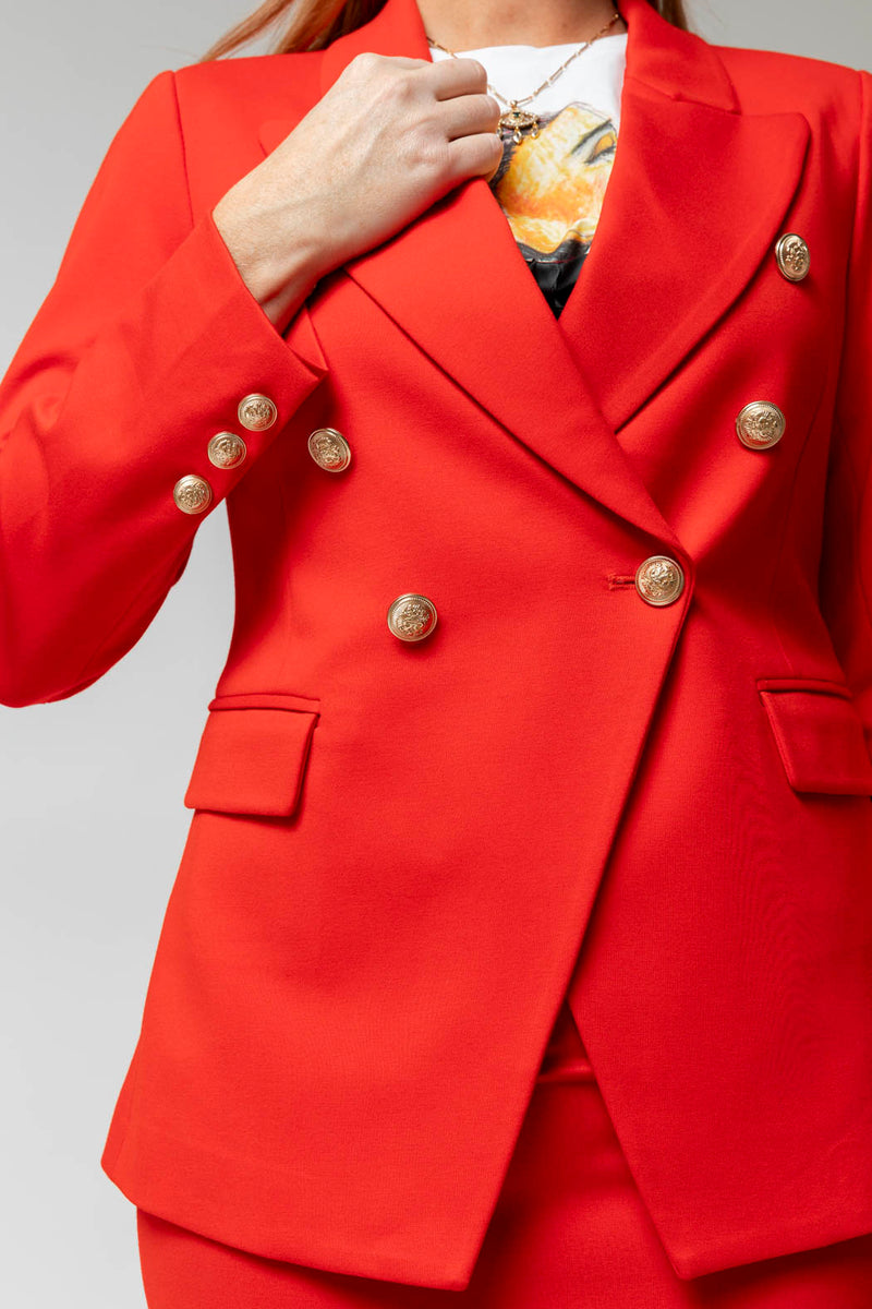 Ponte Sisca Blazer In Red