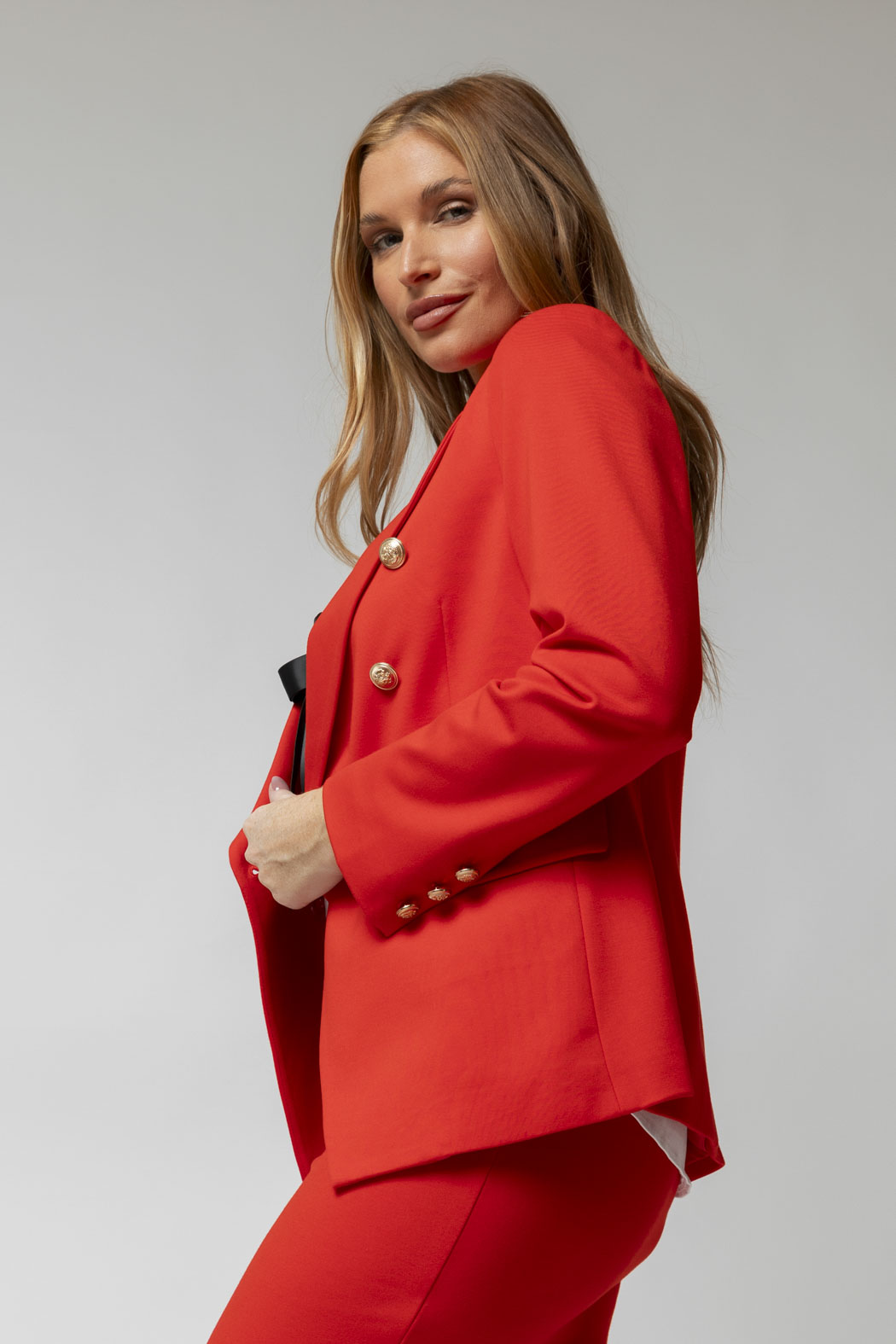 Ponte Sisca Blazer In Red