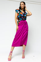 Black Floral Sleeveless Zhoush Tie Top - Sale