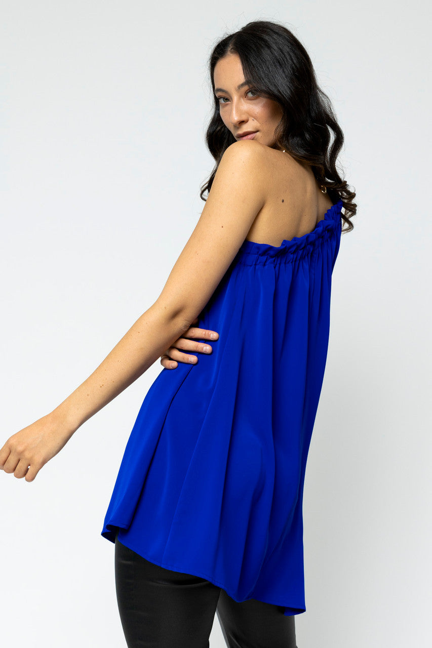 Cobalt One Shoulder Top - Sale