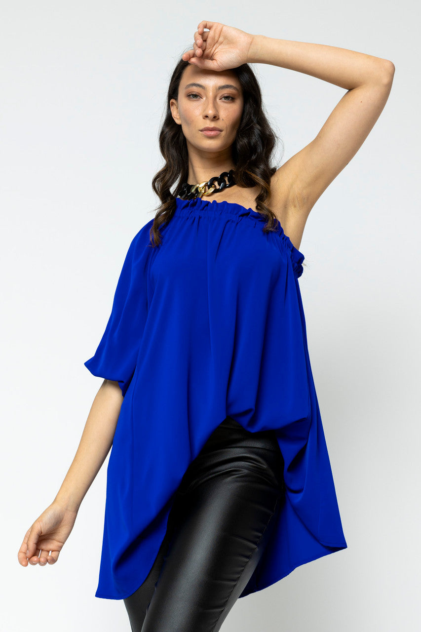 Cobalt One Shoulder Top - Sale