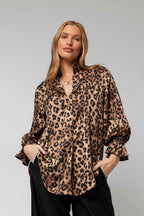 Tan Animal Femme Blogger Shirt