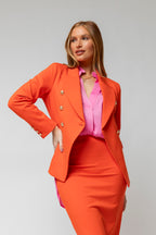 Orange Sisca Blazer