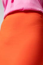 Orange Ponte Miracle Skirt