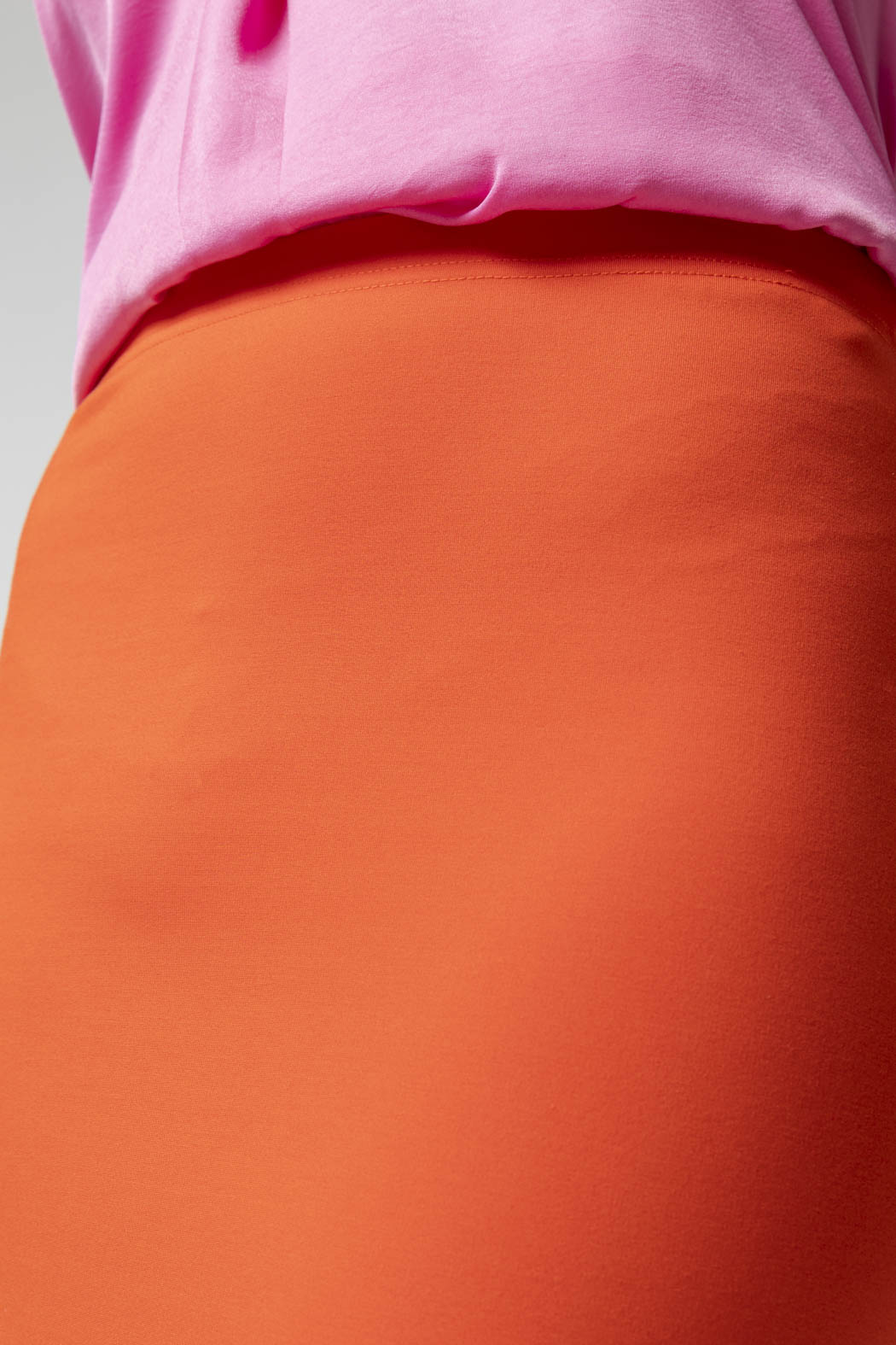 Orange Ponte Miracle Skirt