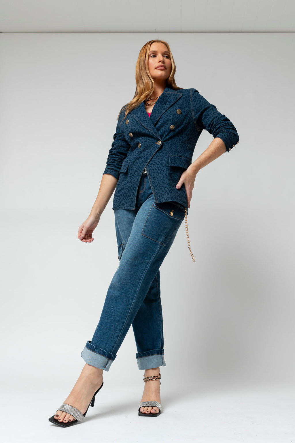 Dark Denim Cargo Jean