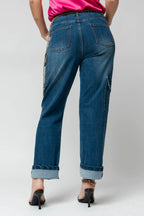 Dark Denim Cargo Jean