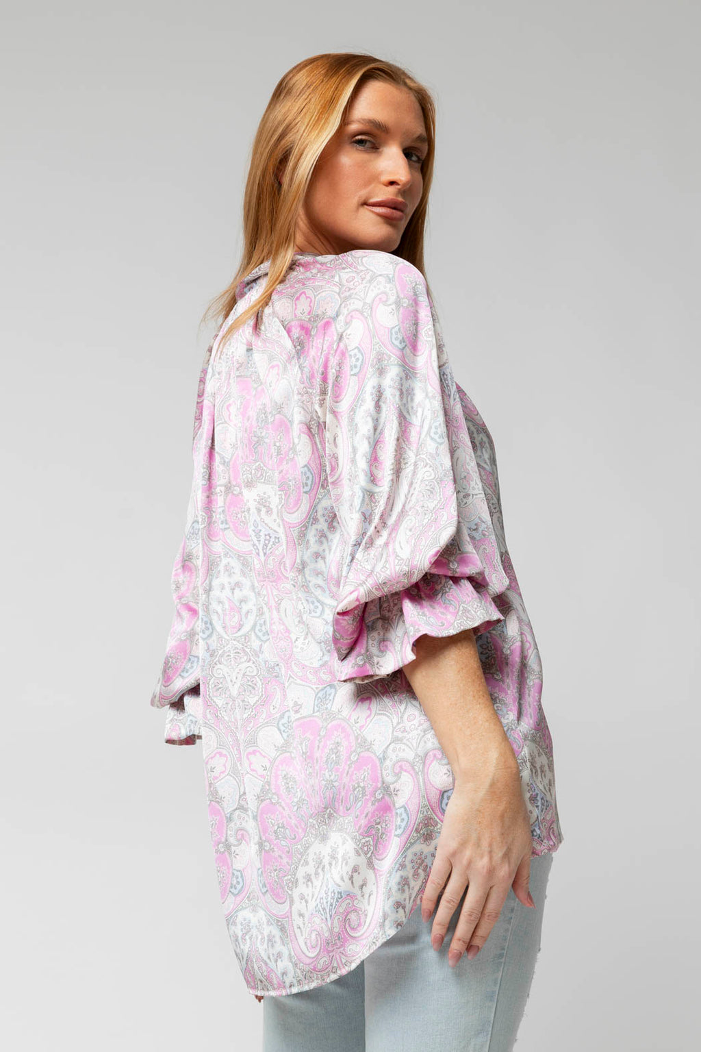 Pink Paisley Victoria Blouse