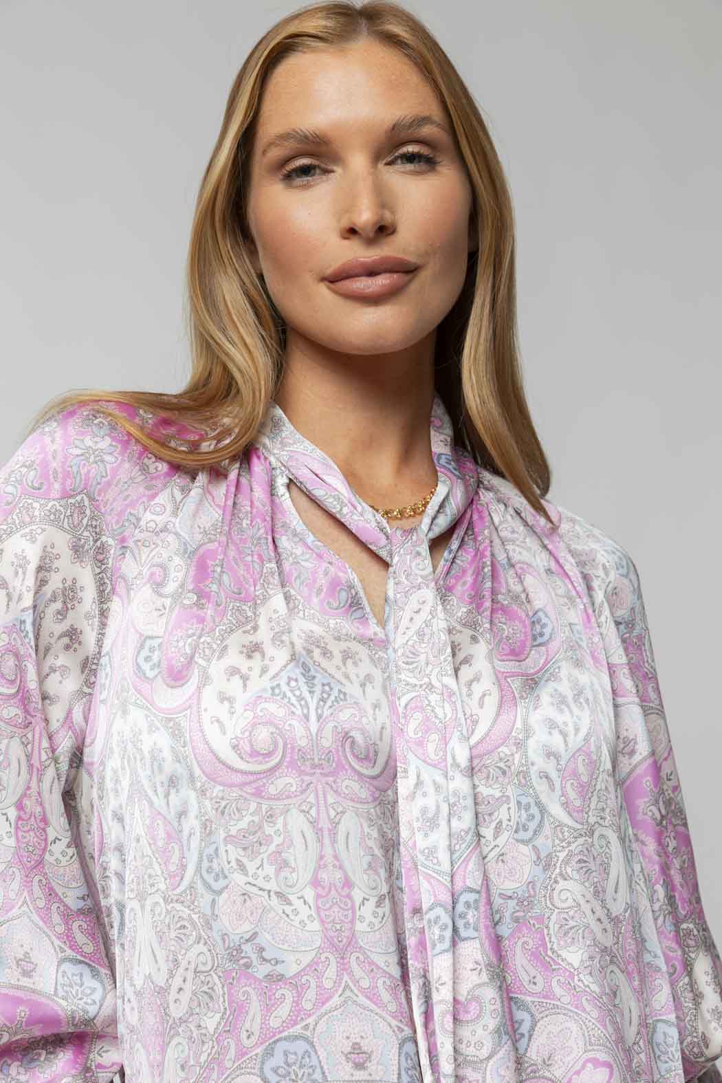 Pink Paisley Victoria Blouse