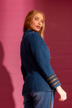 Dark Denim Embellished Sisca Blazer