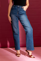 Dark Denim Side Detail Jean