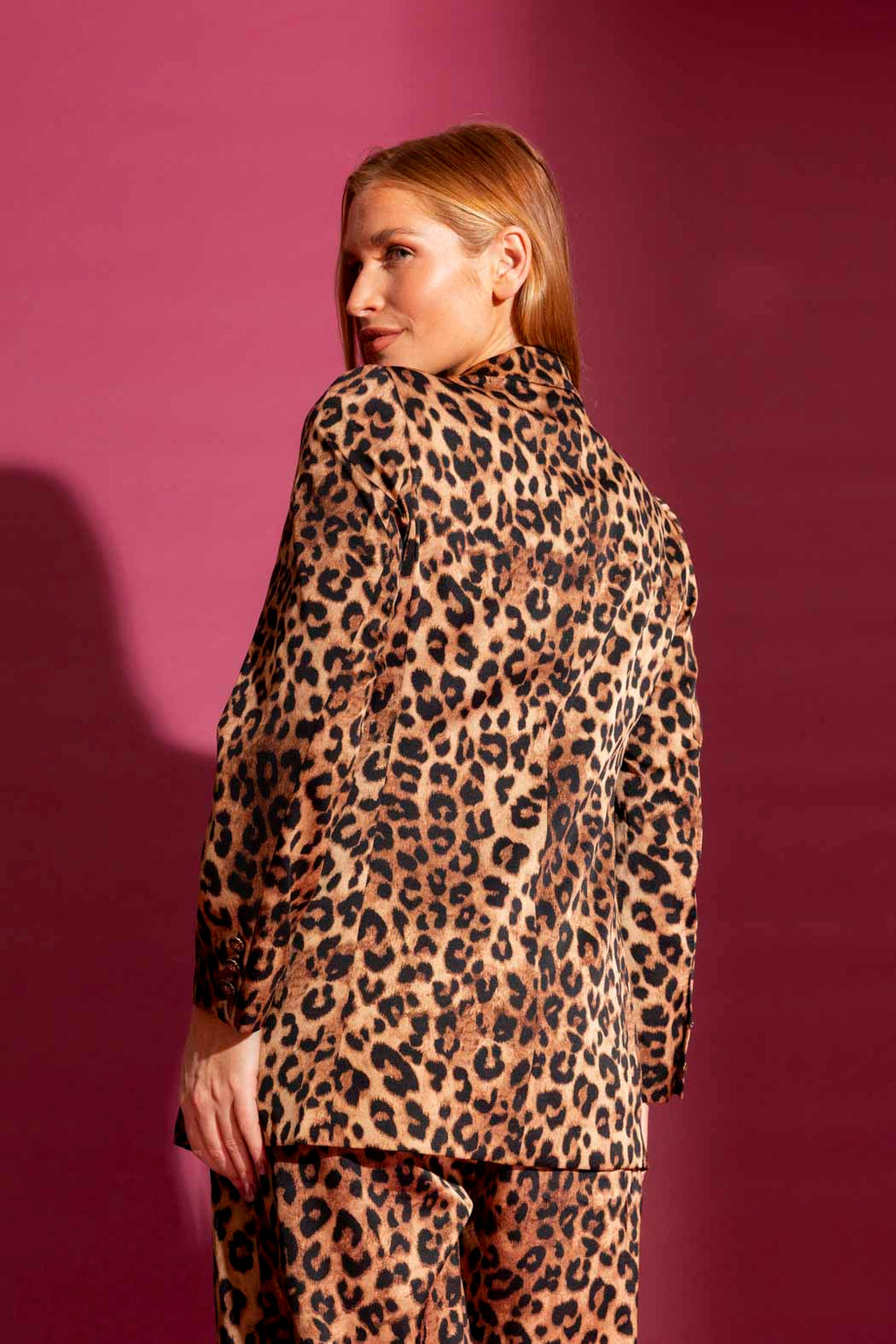 Tan Animal Summer Blazer