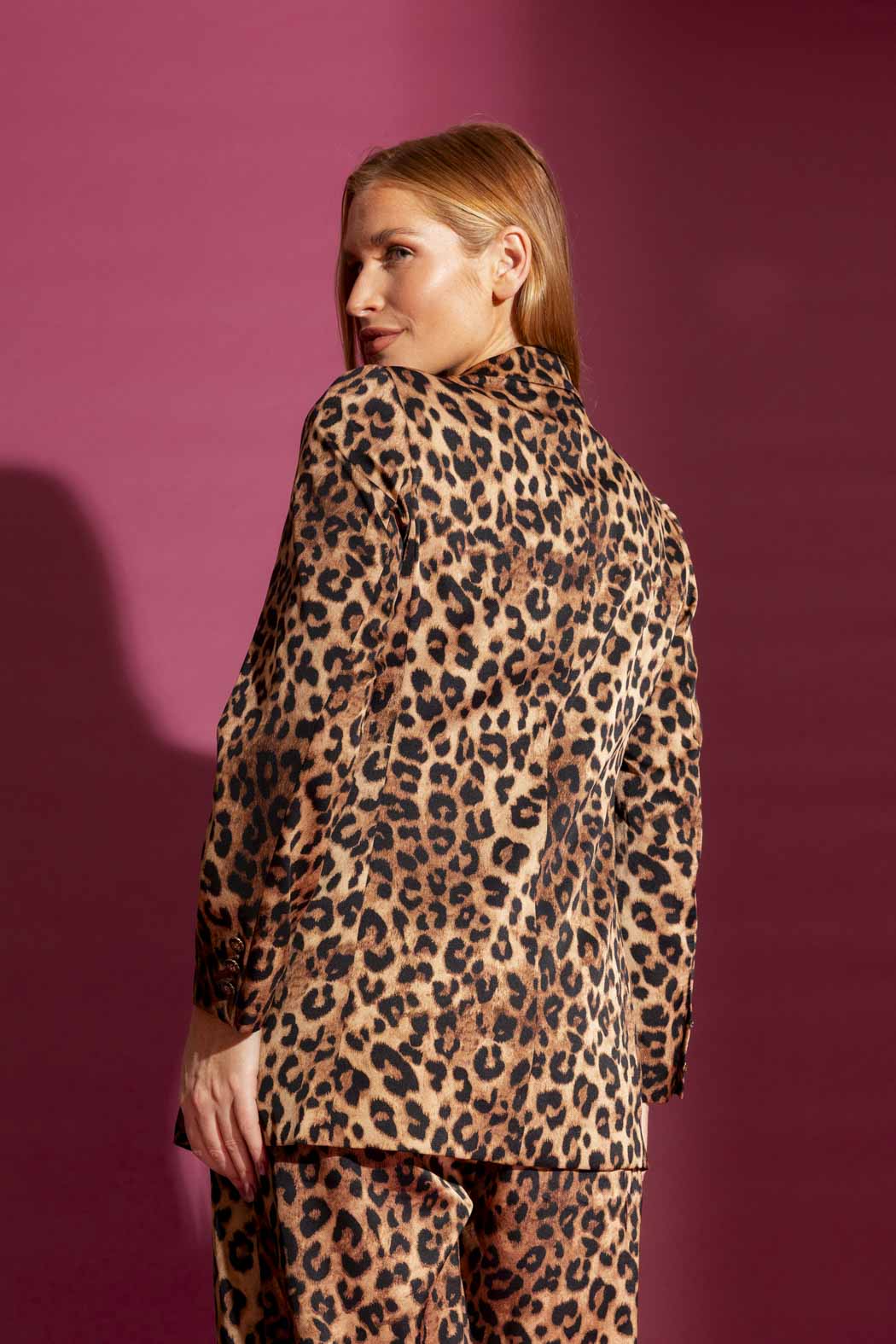 Tan Animal Summer Blazer