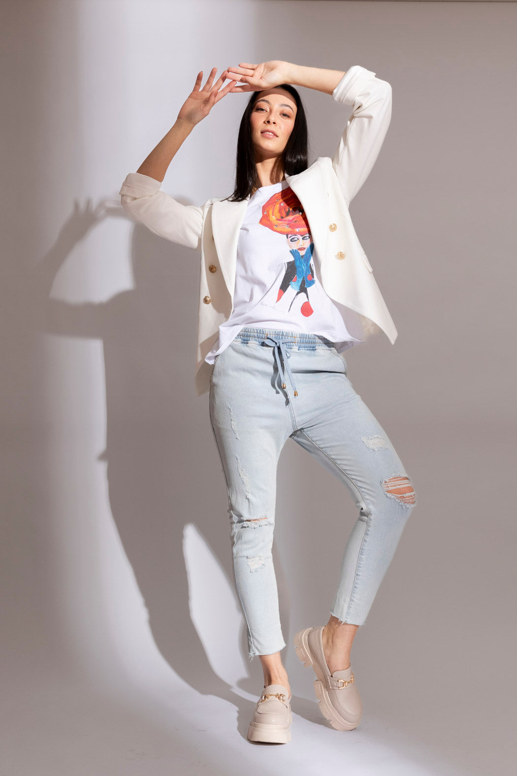 White Sisca Blazer