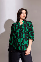 Black/green Femme Blogger Shirt