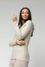 Ivory Sparkle Crew Top