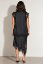 Black Glow Madrid Bias Skirt