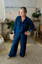 Dark Denim Tencel Vintage Shirt