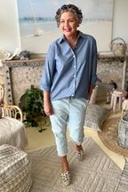 Washed Navy Pristine Shirt - Final Sale