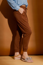 Rich Brown Slouch Pant Brown
