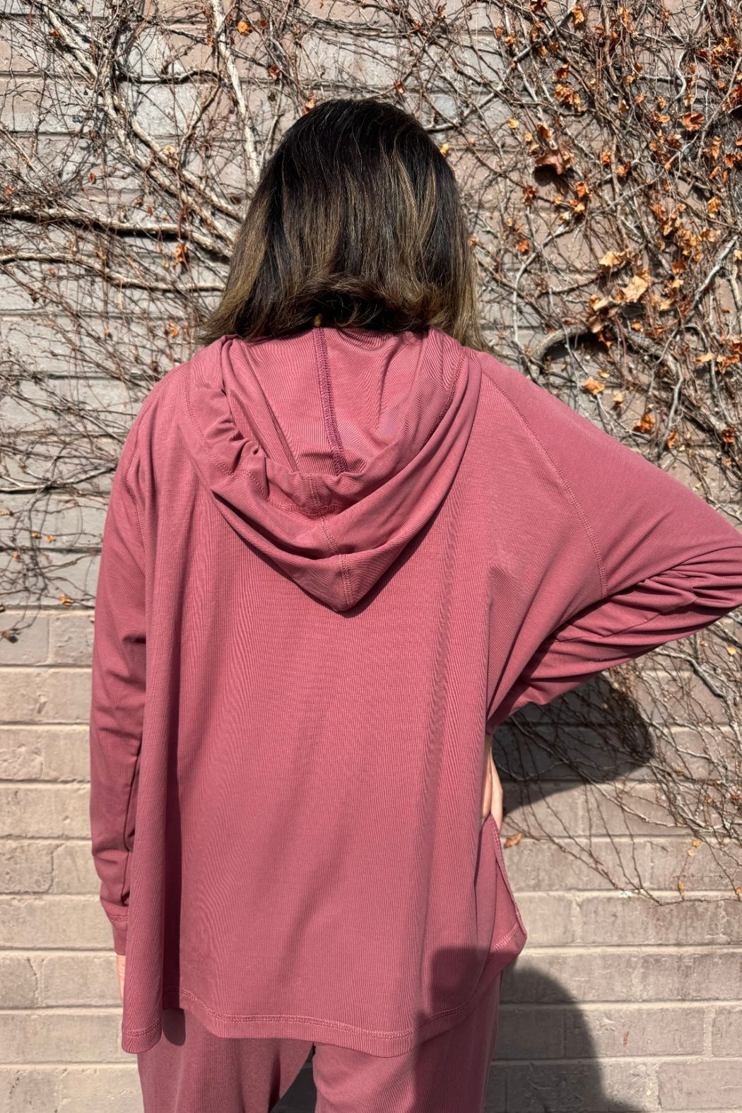 Rose Tencel Hoodie